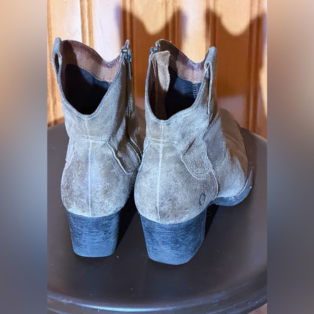 Born Western Style Ankle Boots Leather Size 9 - Picture 3 of 10
